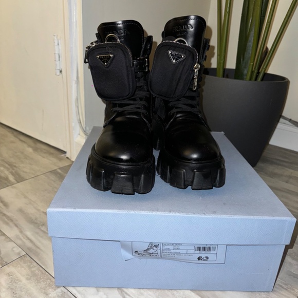 Monolith leather and Re-Nylon boots with pouch - Picture 4 of 5